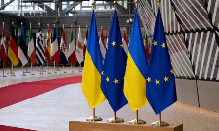 ukraine eu flags